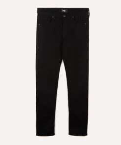 Paige Lennox Slim Fit Black Shadow Jeans