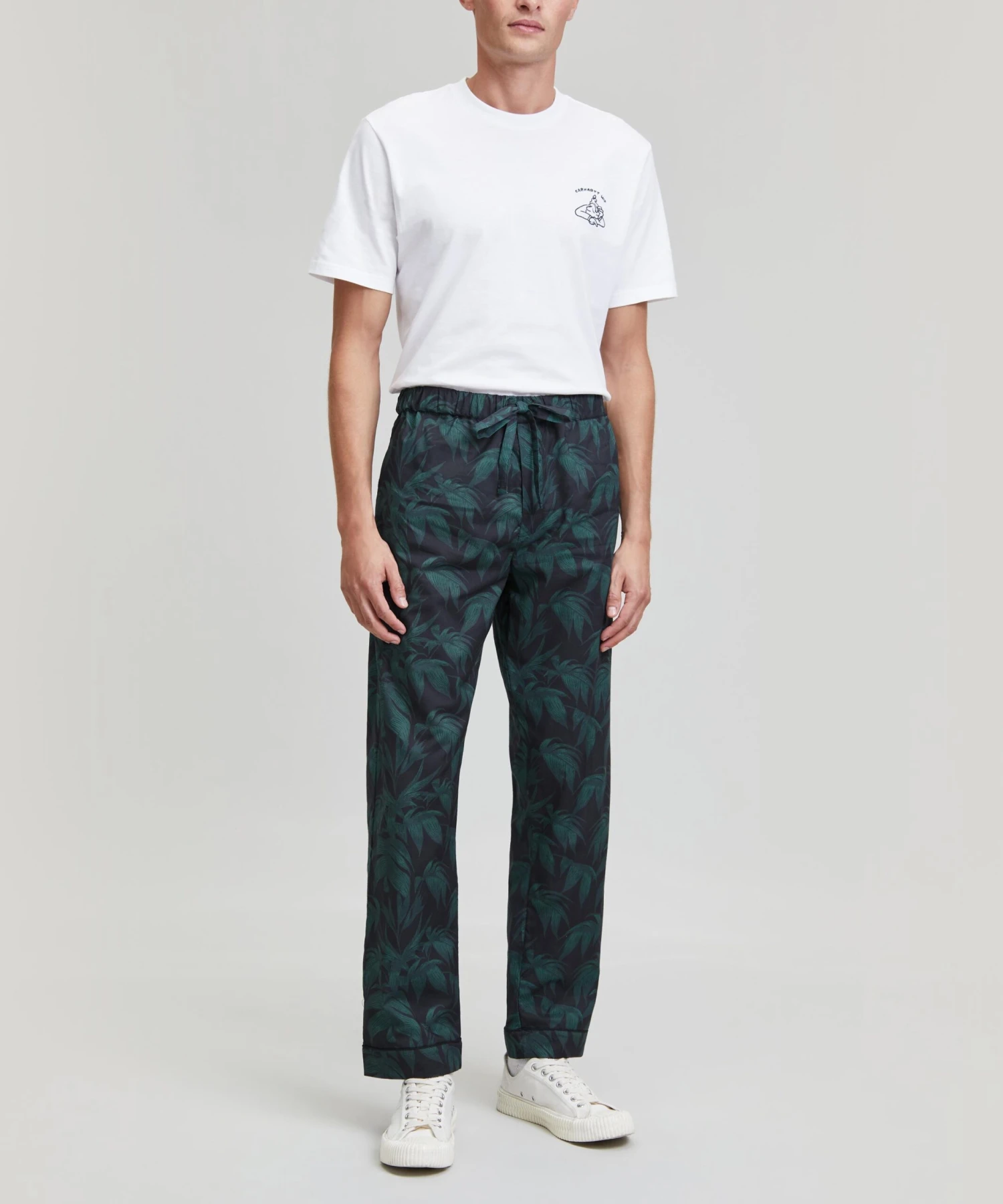 Byron Print Cotton Pyjama Trousers - Image 2