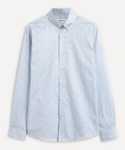 Liberty Flower Market Cotton Twill Casual Button-Down Shirt