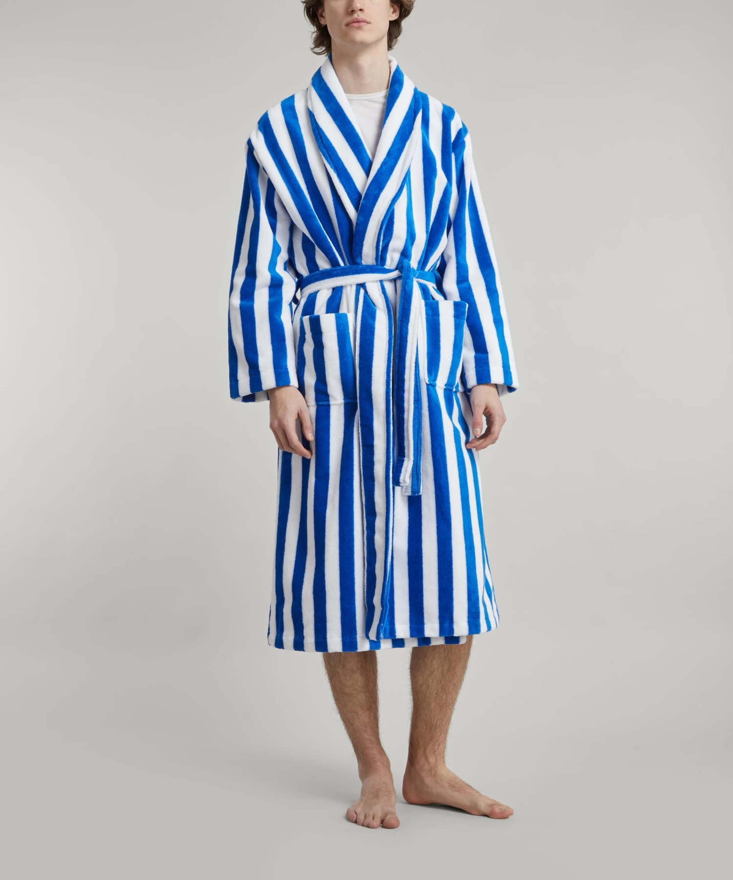 Aston Striped Towelling Robe - Image 3