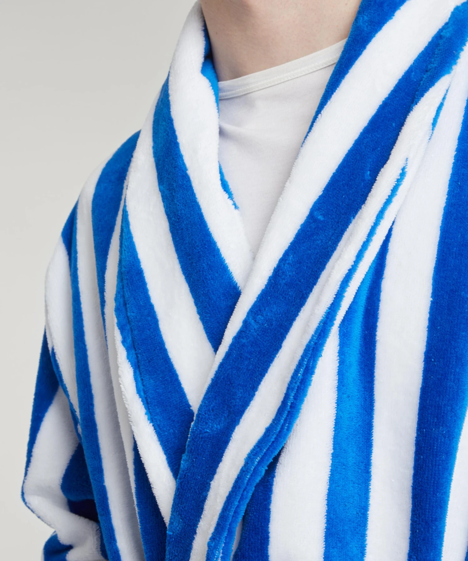 Aston Striped Towelling Robe - Image 5