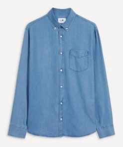 NN07 Levon 5767 Blue Lyocell Shirt