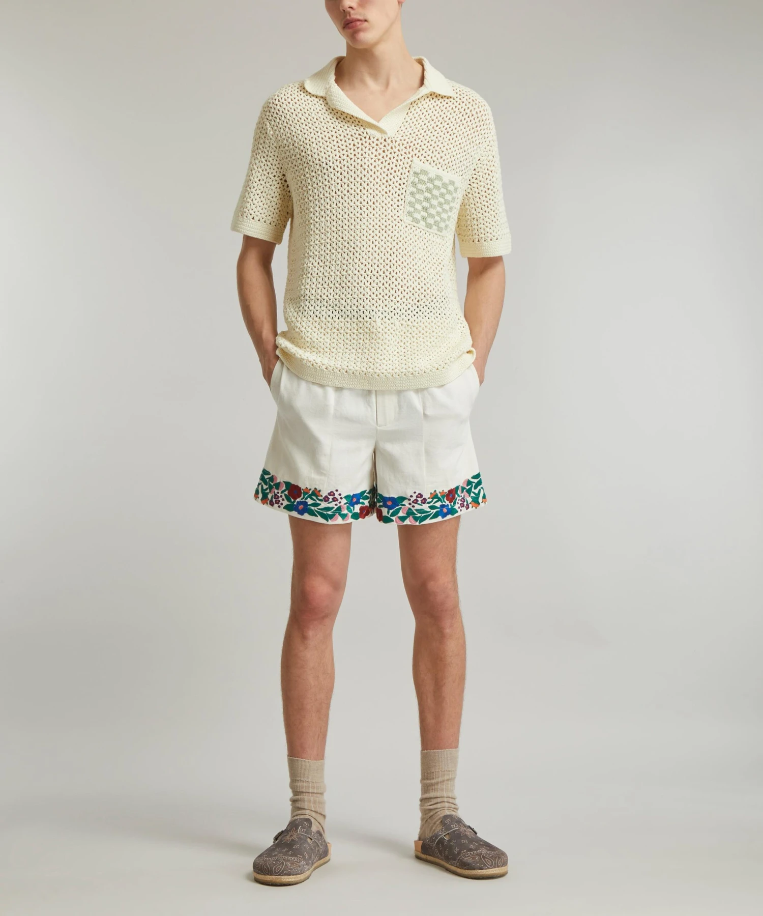 NN07 Ryan 6560 Crochet Polo Shirt - Image 2