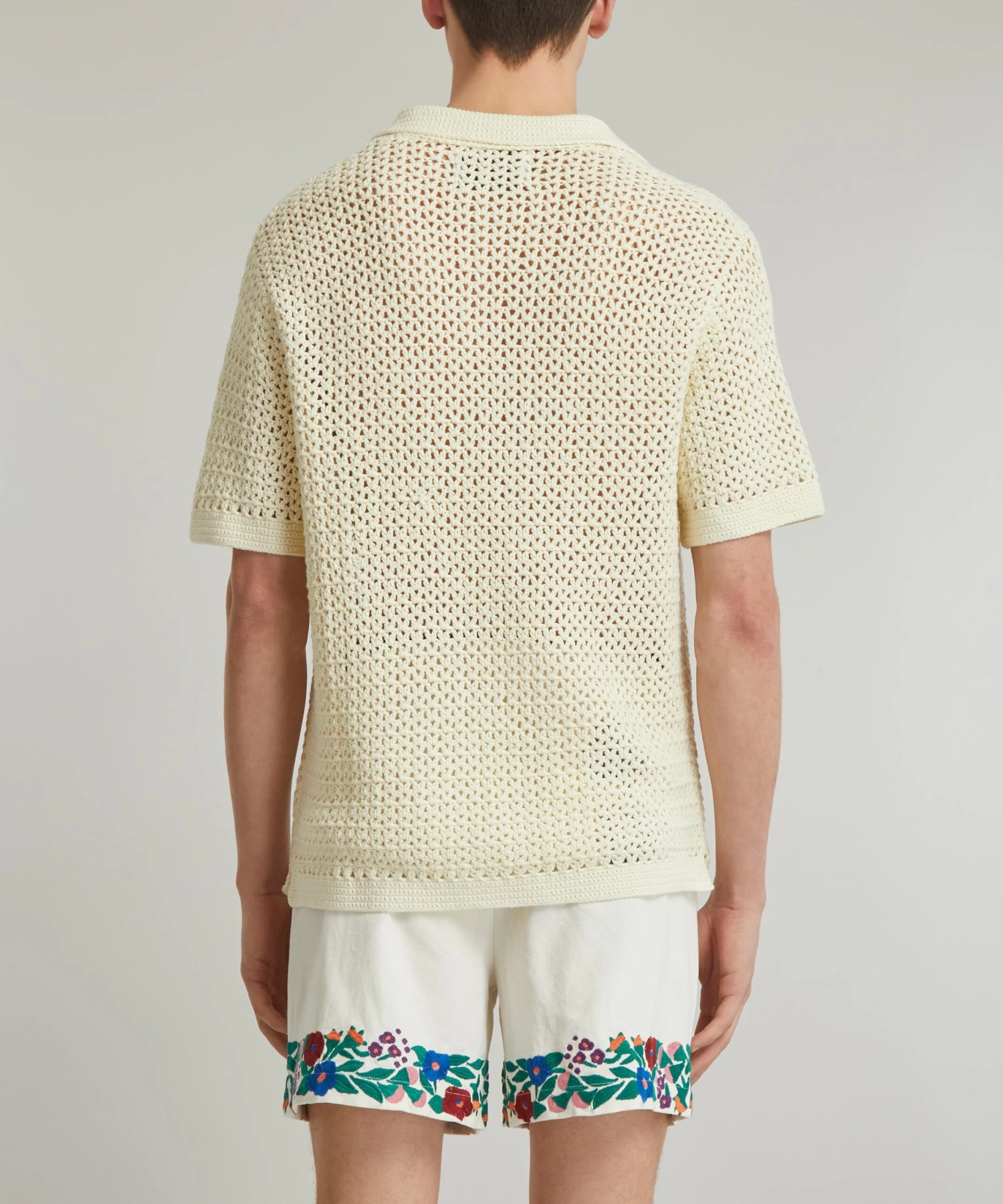 NN07 Ryan 6560 Crochet Polo Shirt - Image 4