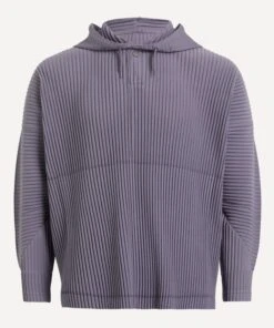 MC FEBRUARY Pleated Drawstring Hoodie