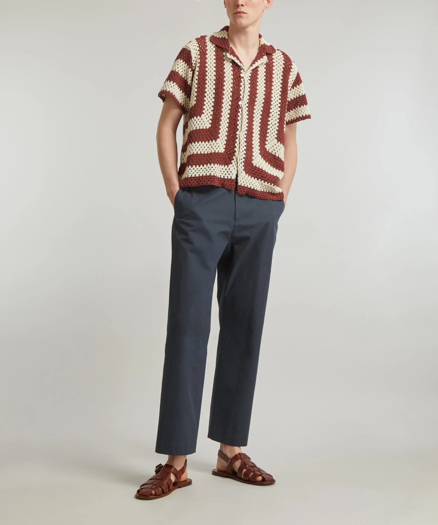 Flagship Paprika Crochet Shirt - Image 2