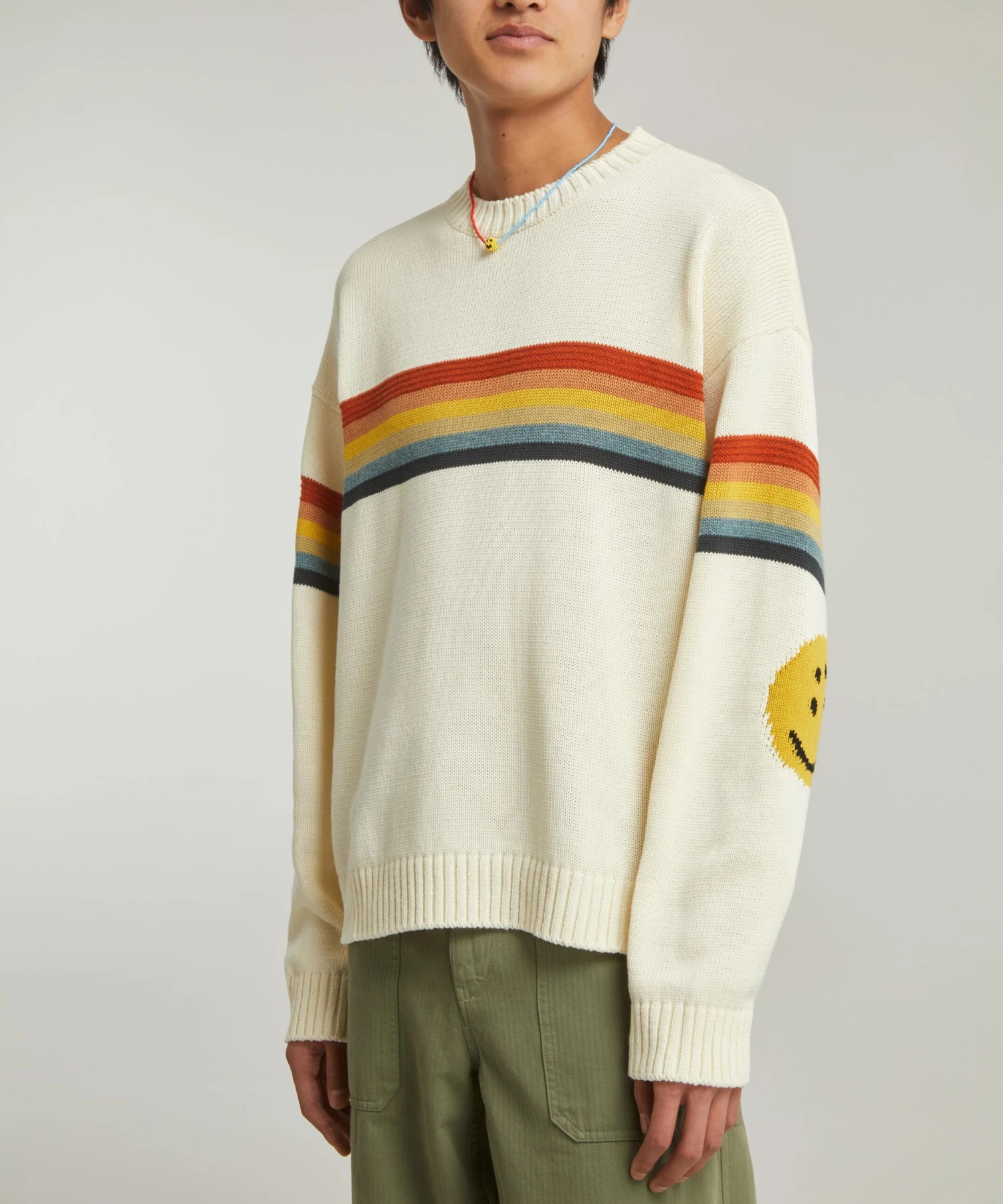 5g Knit Rainbow Smiley Jumper - Image 3