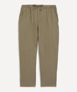 Kurt Taupe Linen Trousers
