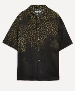 OUR LEGACY Dark Flower Print Box Shirt