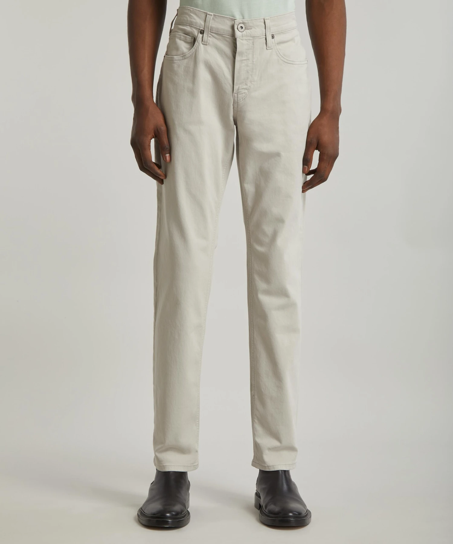 Paige Federel Slim-Fit Fresh Oyster Twill Jeans - Image 3