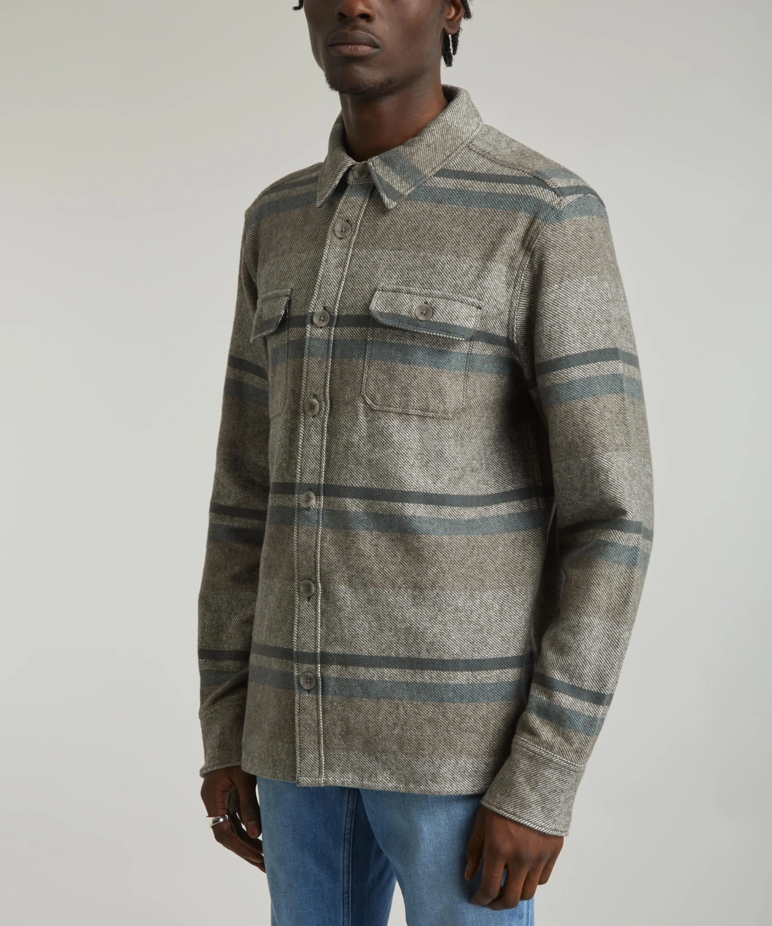 Paige Williams Blue Hickory Overshirt - Image 3