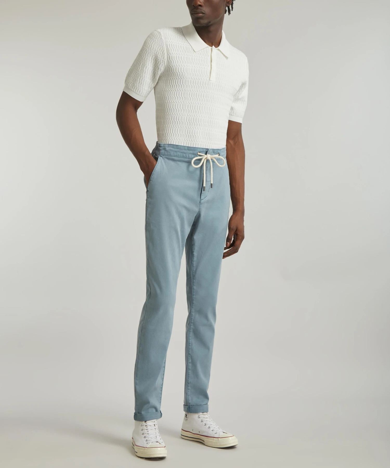 Paige Fraser Blue Shell Trousers - Image 2