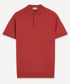 JOHN SMEDLEY Payton Short-Sleeve Merino-Wool Polo Shirt
