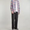 Liberty Frieze Cotton Twill Casual Button-Down Shirt
