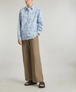 Liberty Mono Gatsby Lasenby Tana Lawn™ Cotton Casual Classic Shirt