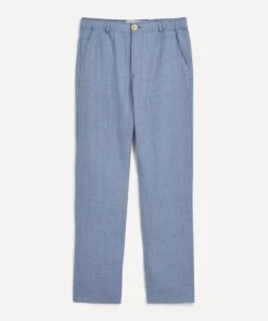 AMI Drawstring Bove Linen Trousers