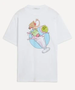X Olympia Le-Tan Ice Cream Splash Comfort T-Shirt