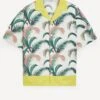 Palm Front Print Resort Shirt