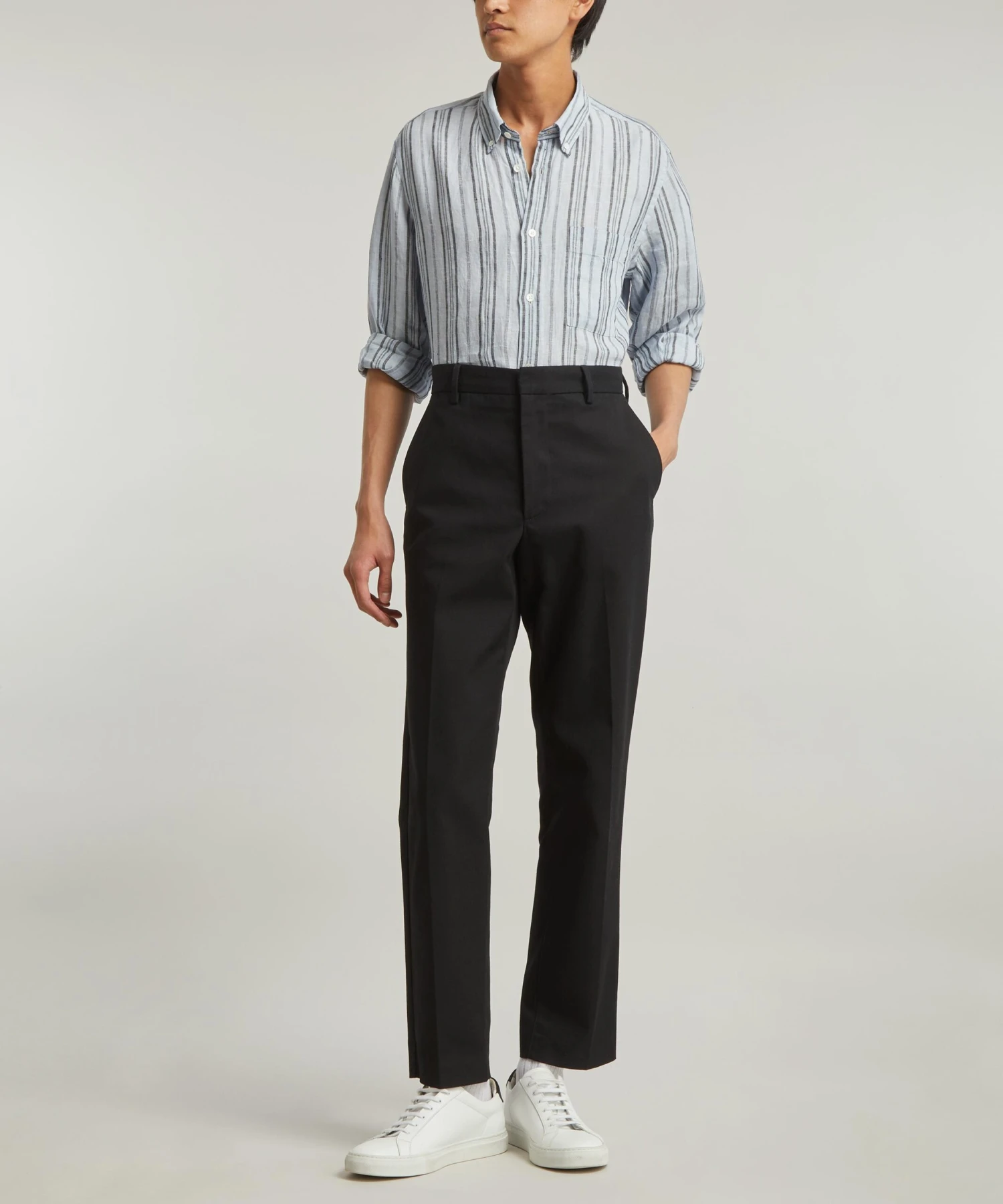 NN07 Arne 5220 Striped Linen Shirt - Image 2