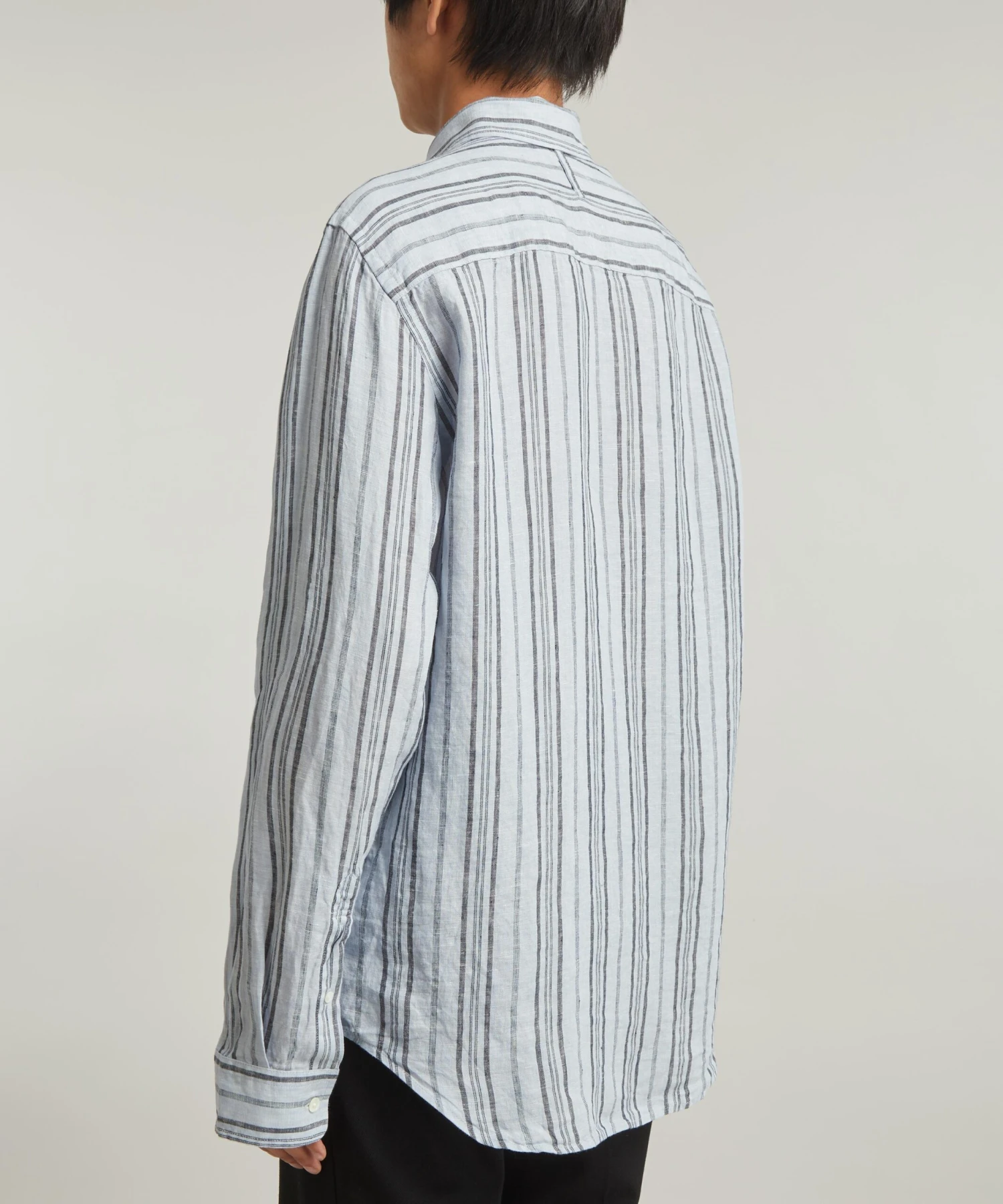NN07 Arne 5220 Striped Linen Shirt - Image 4