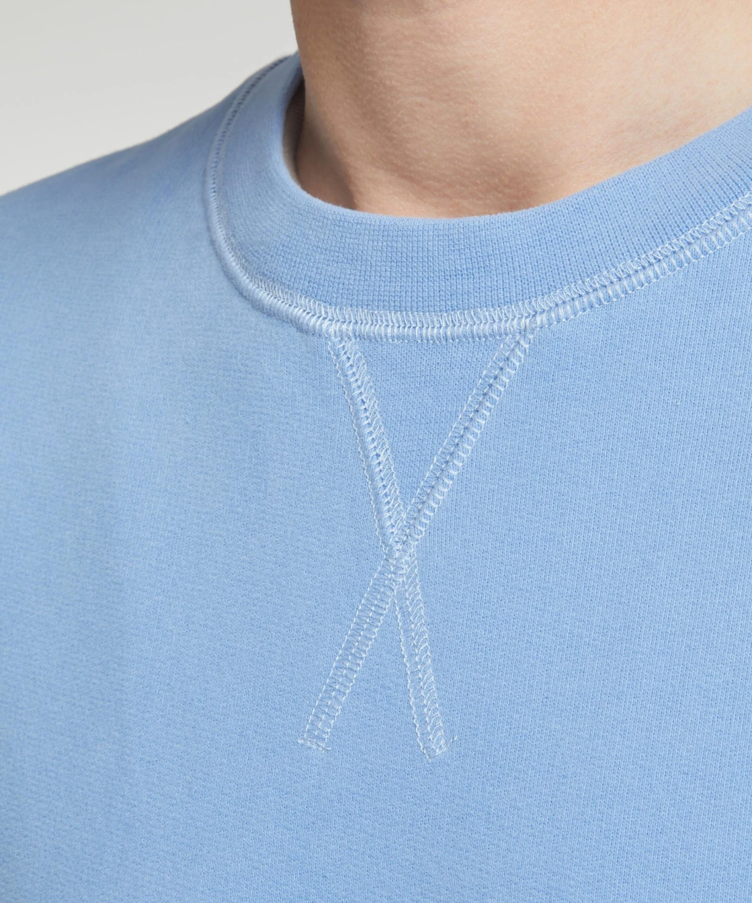 Sunspel Loopback Cool Blue Sweatshirt - Image 5