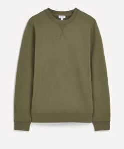 Sunspel Loopback Hunter Green Sweatshirt