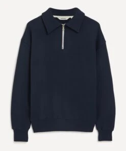 Half-Zip Navy Sweatshirt