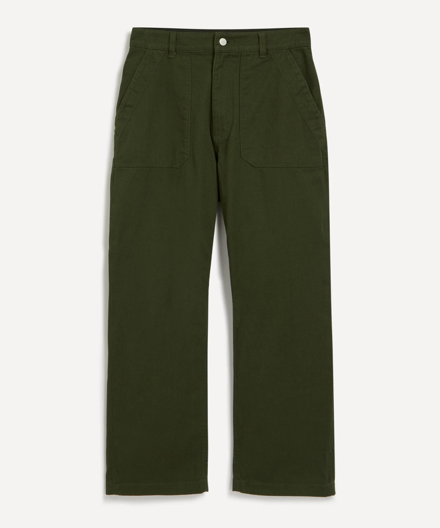 Cotton Fatigue Khaki Trousers