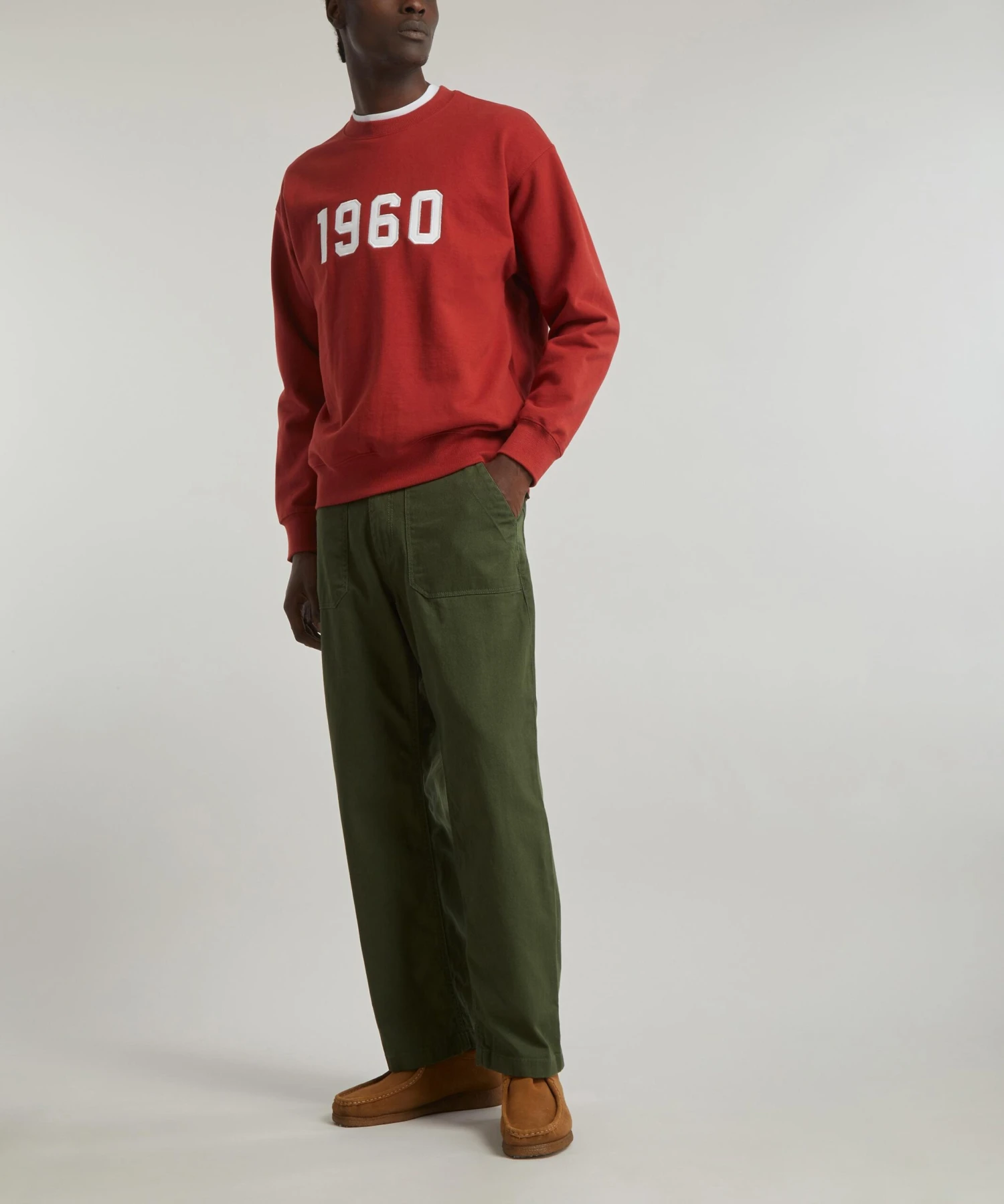 Cotton Fatigue Khaki Trousers - Image 2