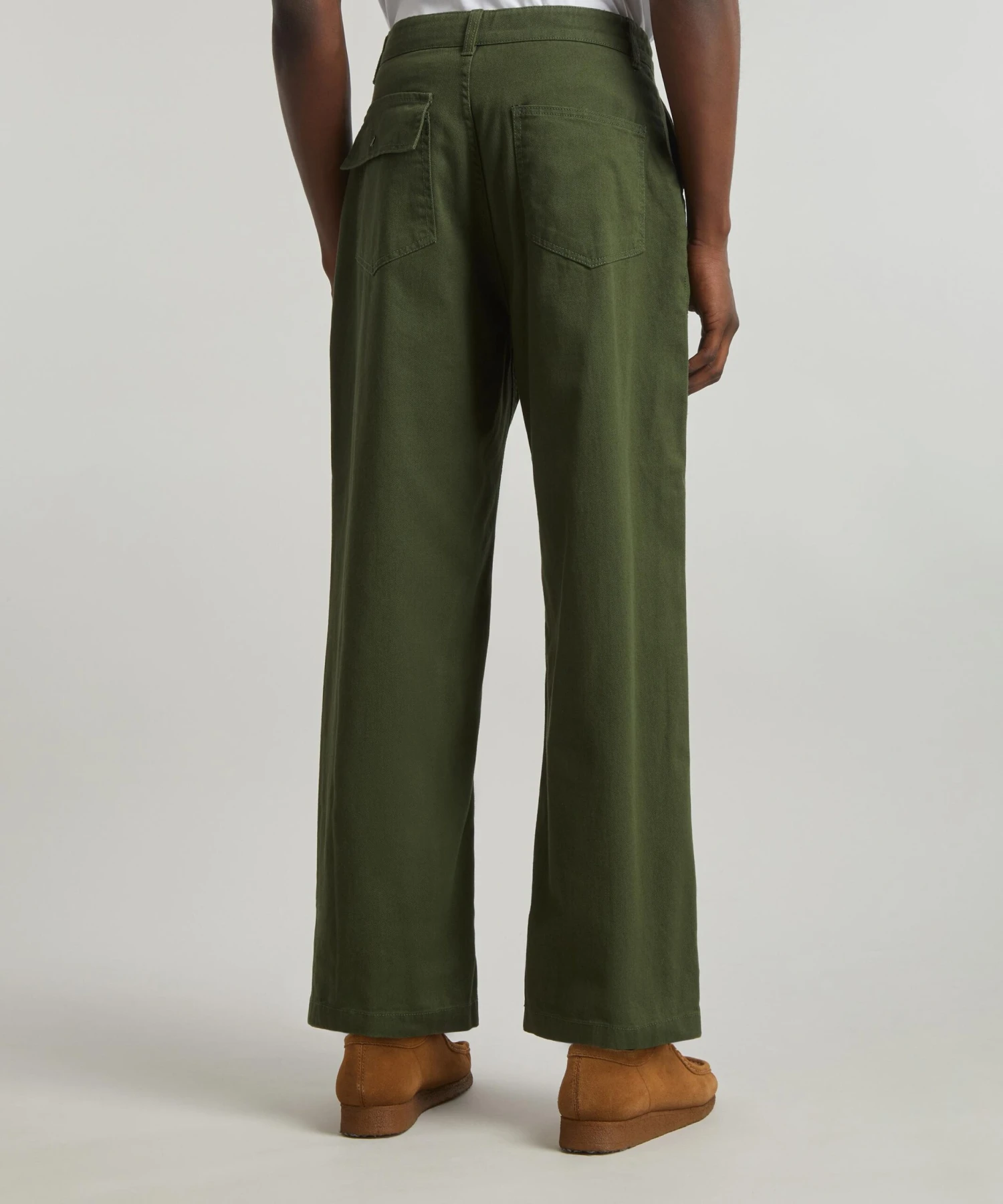 Cotton Fatigue Khaki Trousers - Image 4
