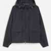 Light Hood Navy Parka Jacket