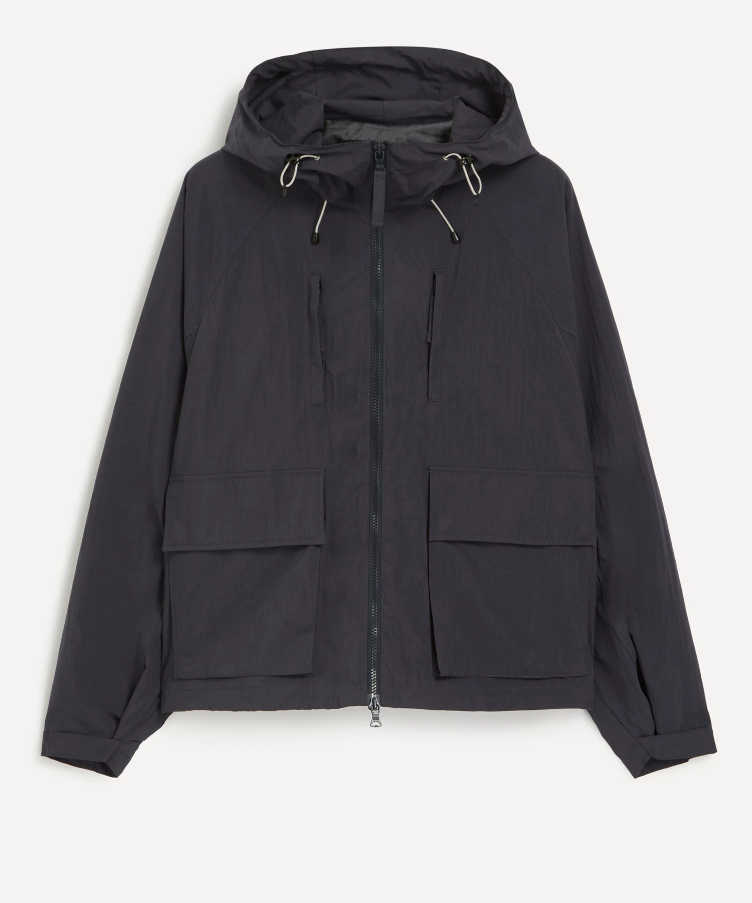 Light Hood Navy Parka Jacket