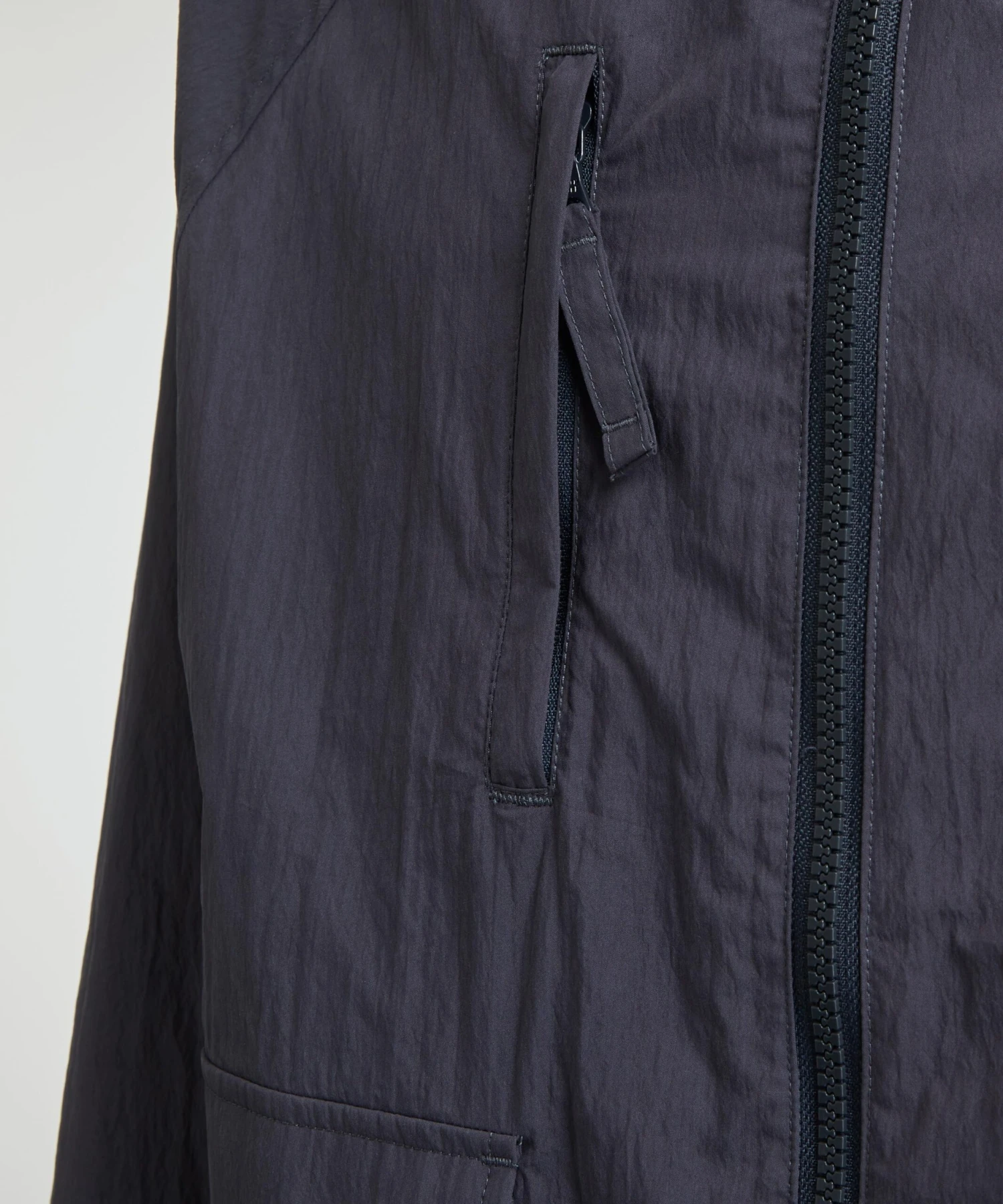 Light Hood Navy Parka Jacket - Image 5